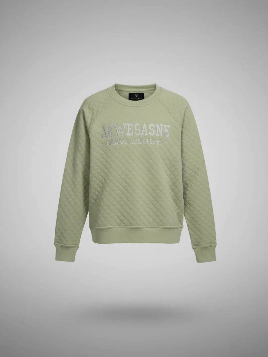 Men's Quilted Sweatshirt Akwesasne Embroidered