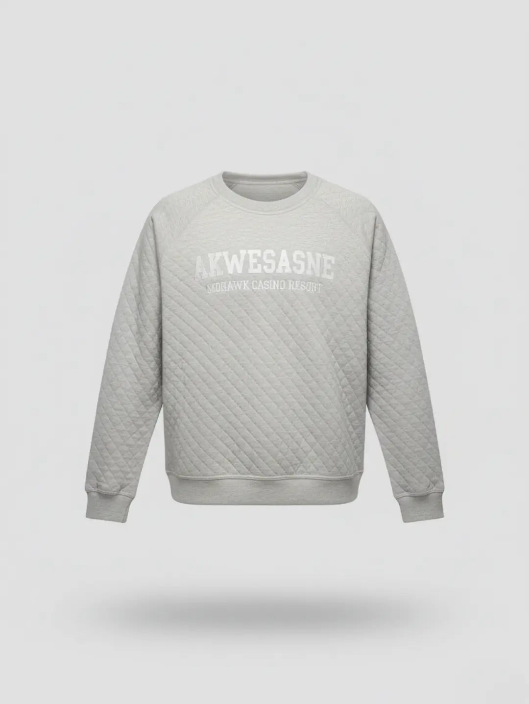 Men's Quilted Sweatshirt Akwesasne Embroidered