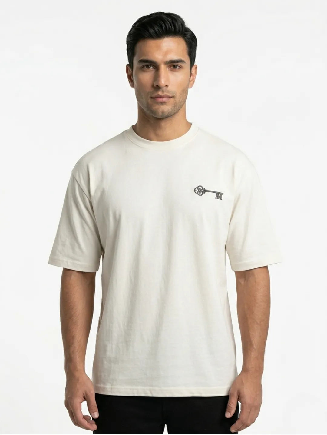 Amicci Men’s Loose Fit T-Shirt – Off White