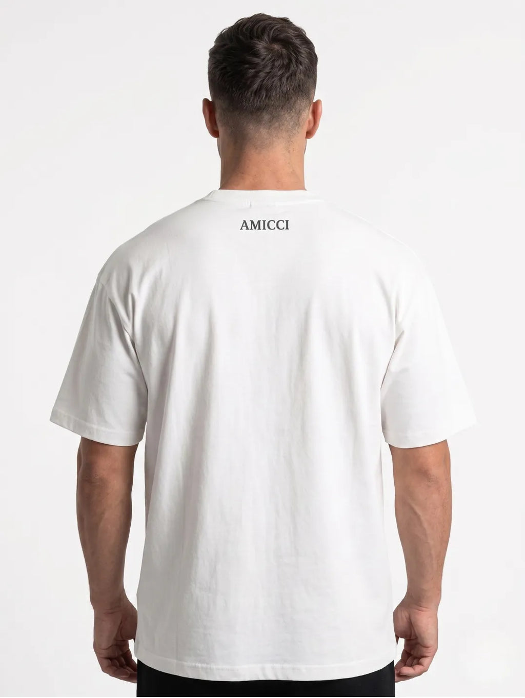 Amicci Men’s Loose Fit T-Shirt – Off White