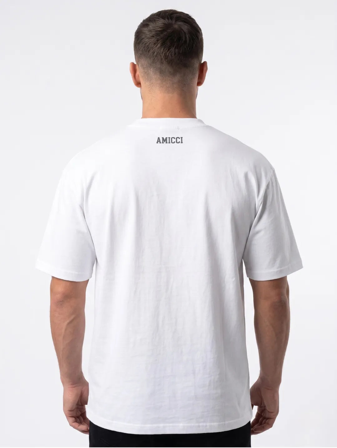 Amicci Men’s Loose Fit T-Shirt – White