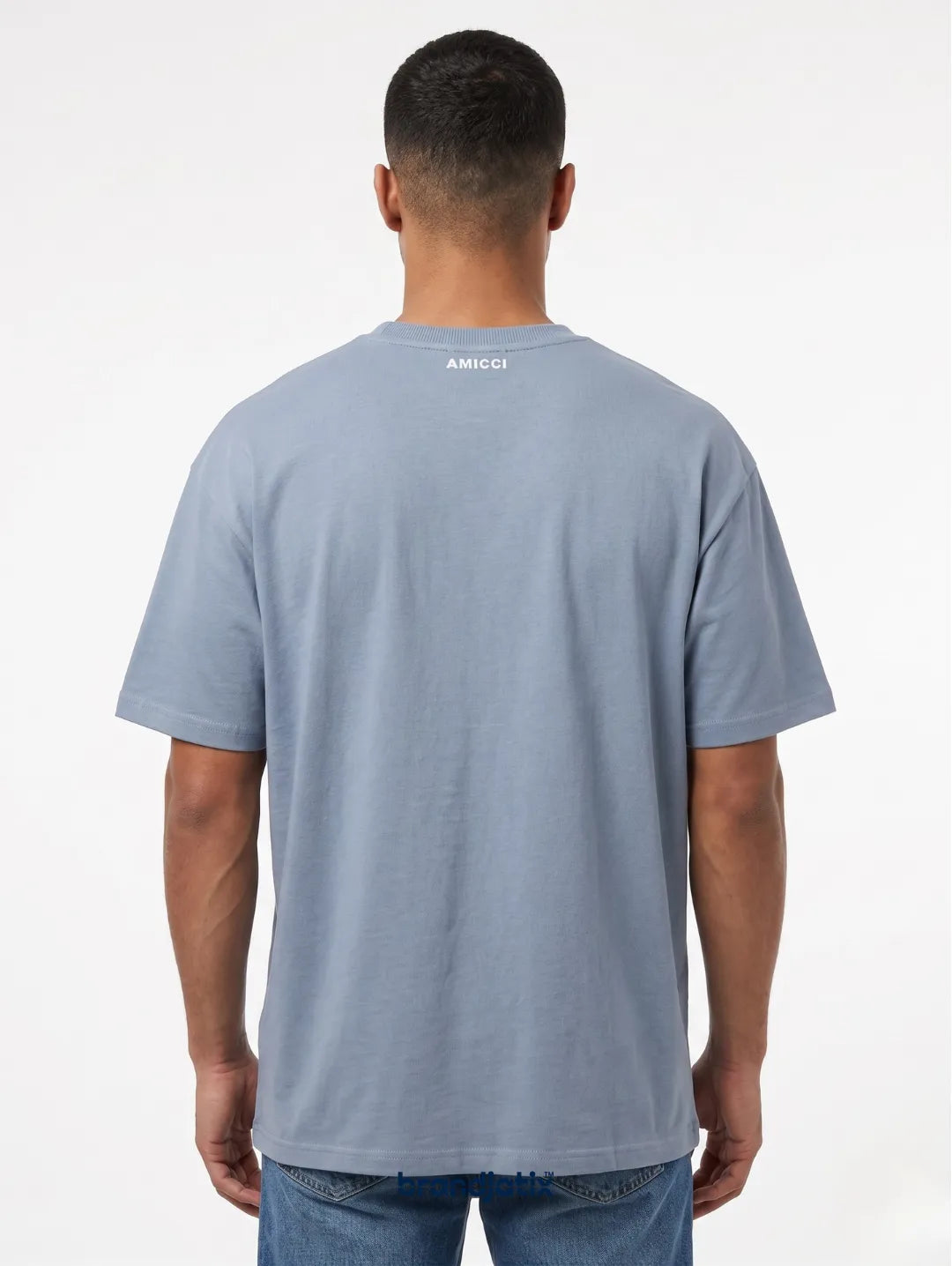 Amicci Men’s Loose Fit T-Shirt – Sky Blue