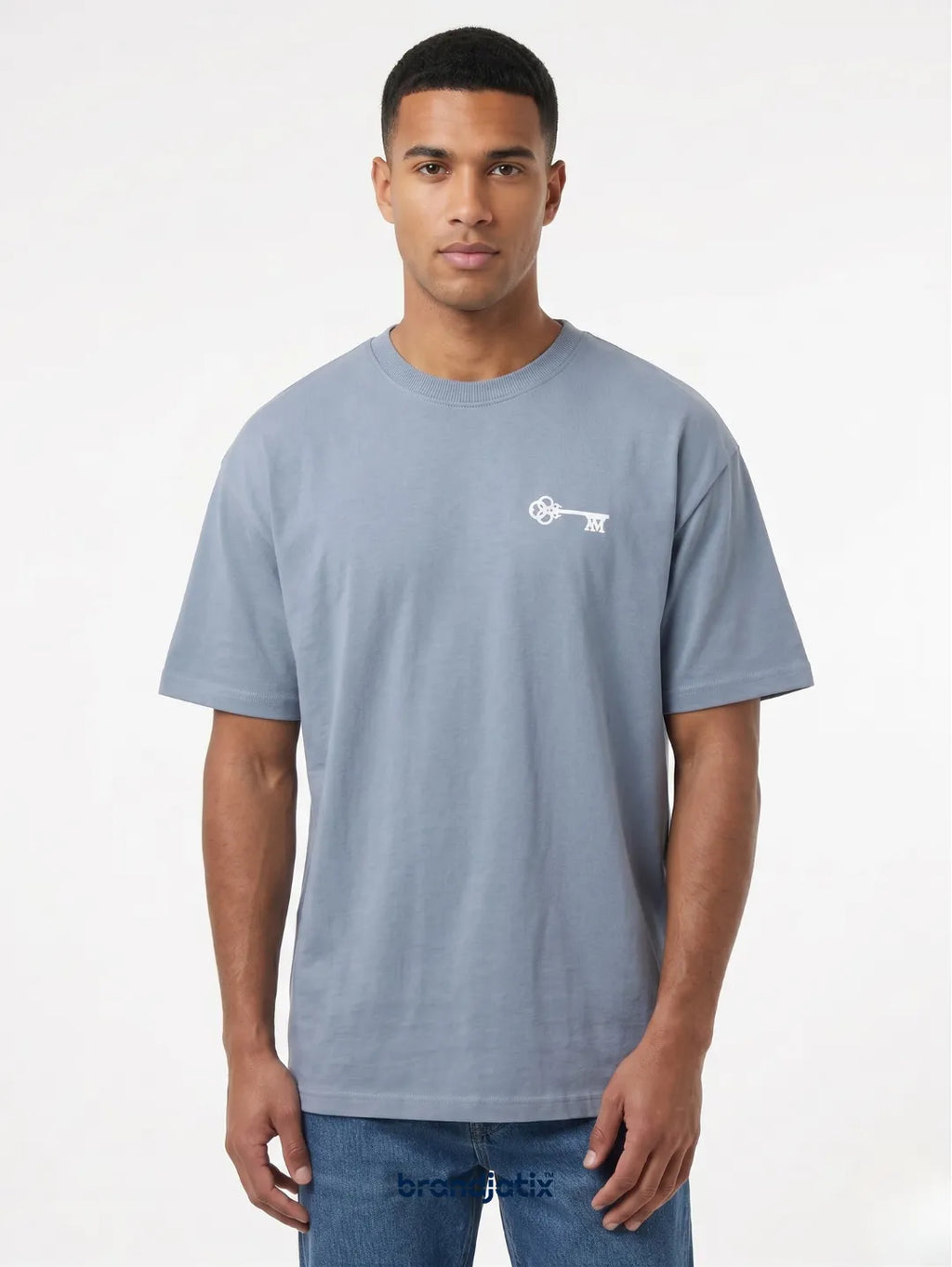 Amicci Men’s Loose Fit T-Shirt – Sky Blue