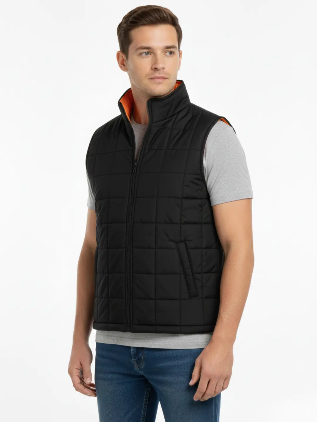 Men's Sleeveless Puffer Jacket by JB