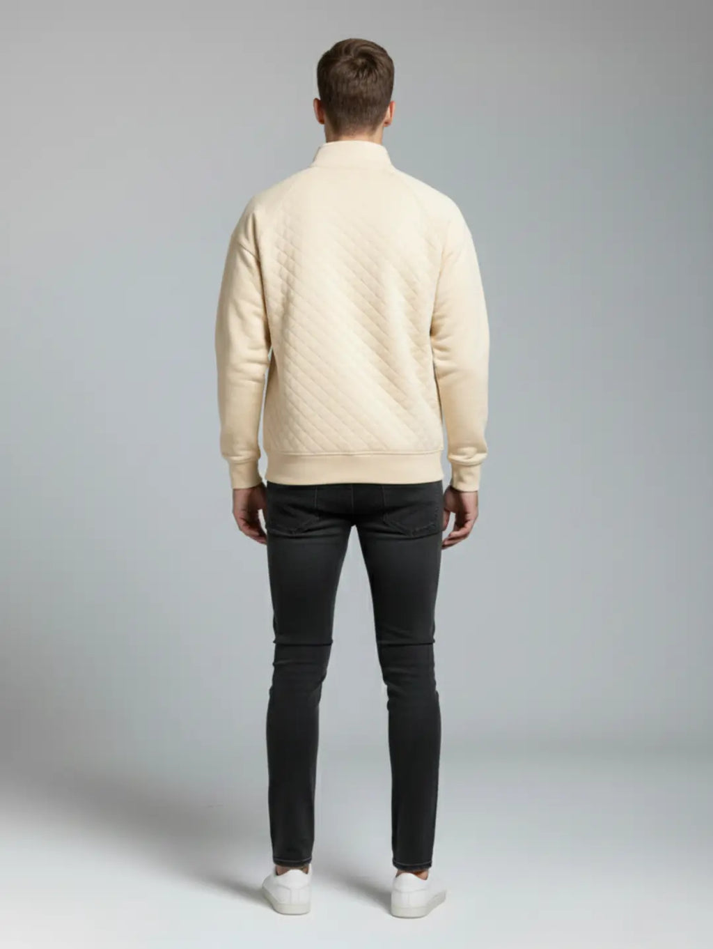 Men’s Quilted Quarter Zip Sweat