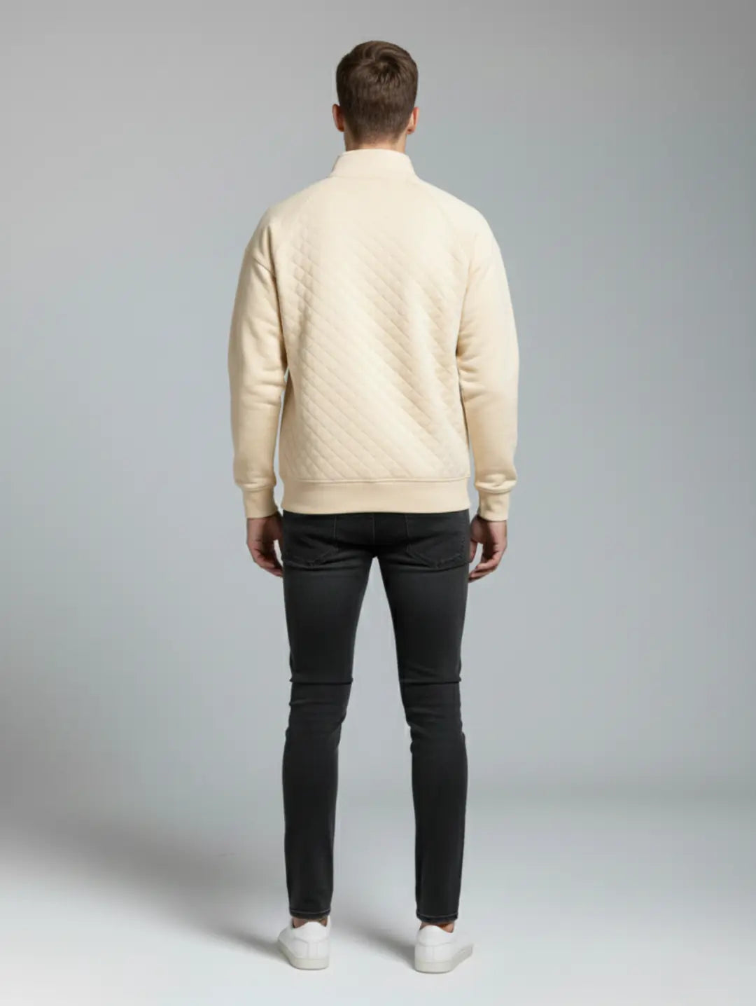 Men’s Quilted Quarter Zip Sweat