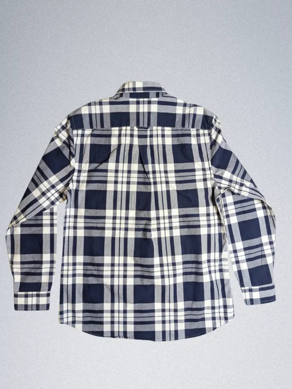 Cortefiel Casual Shirt for Men Blue Checked Pattern