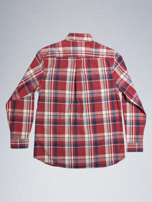 Cortefiel Casual Shirt for Men Red Checked Pattern