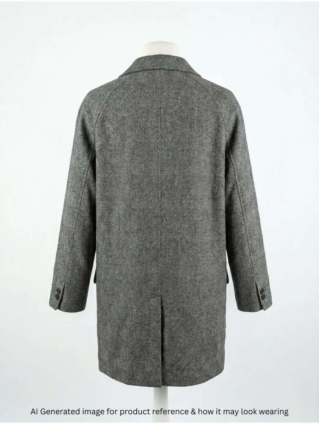 Custome Tailored Men Mid Long Coat