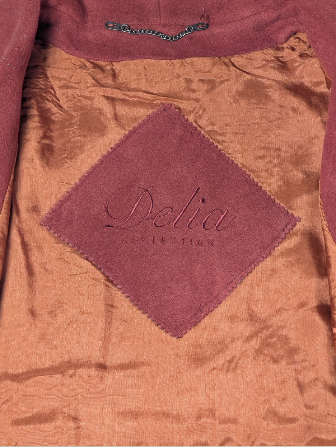 Delia Women's Wool Long Coat - Woven in Italy