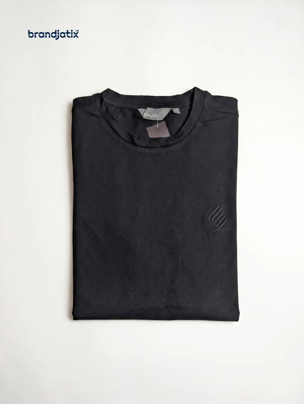 Enzo Men’s Regular fit T-Shirt – Black