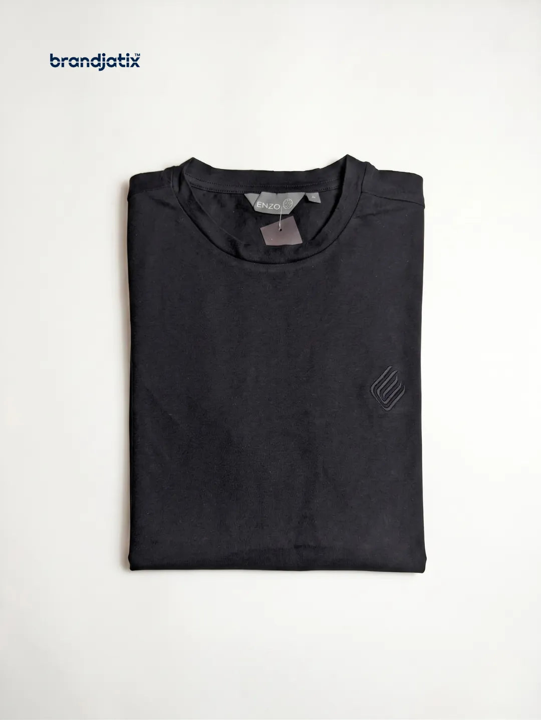 Enzo Men’s Regular fit T-Shirt – Black