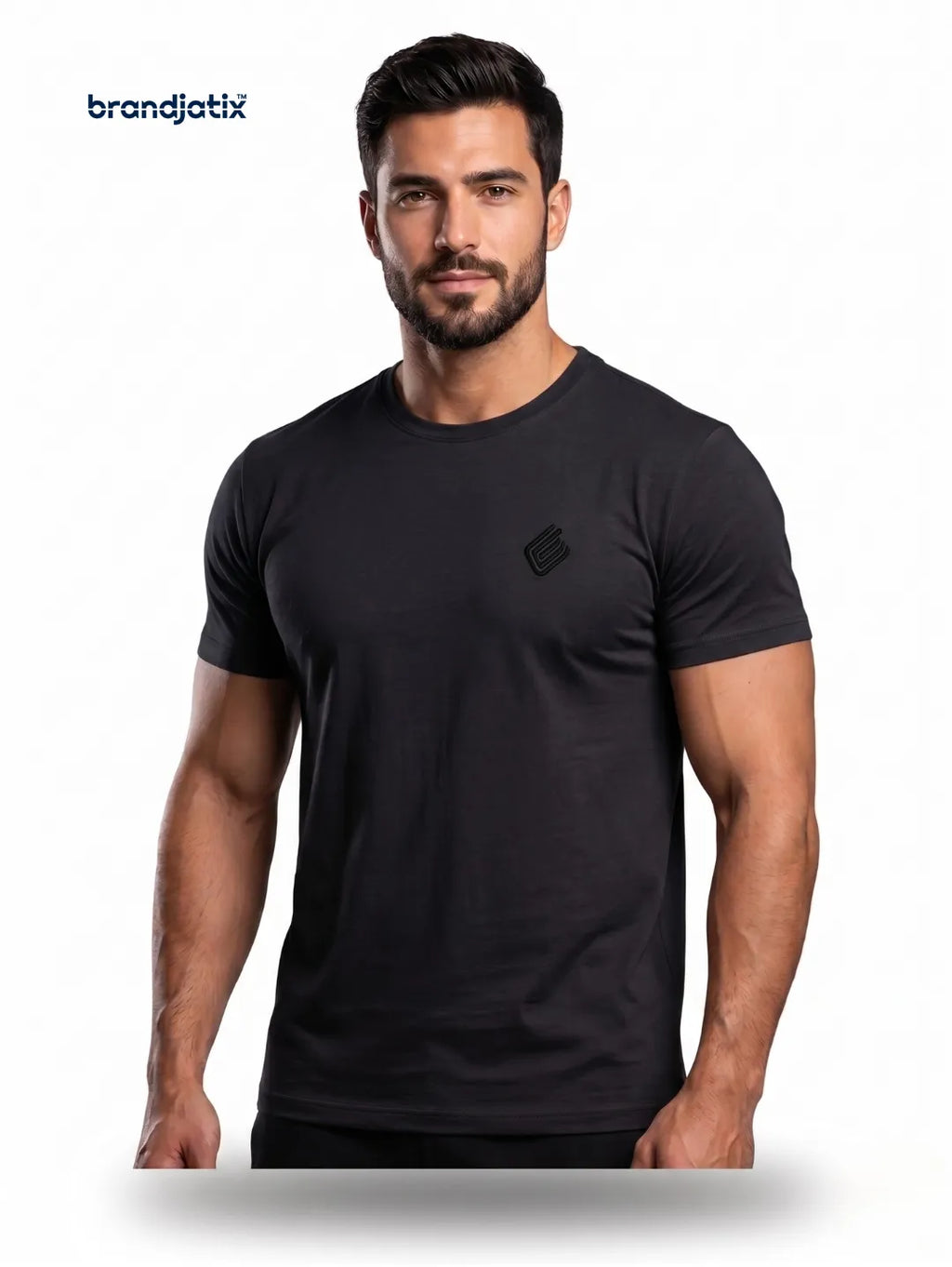 Enzo Men’s Regular fit T-Shirt – Black