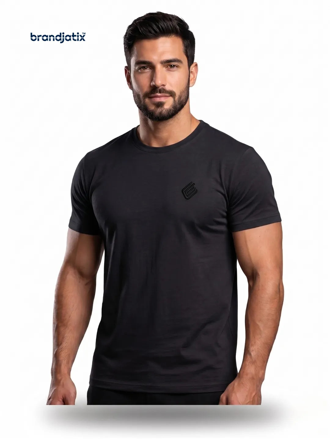 Enzo Men’s Regular fit T-Shirt – Black