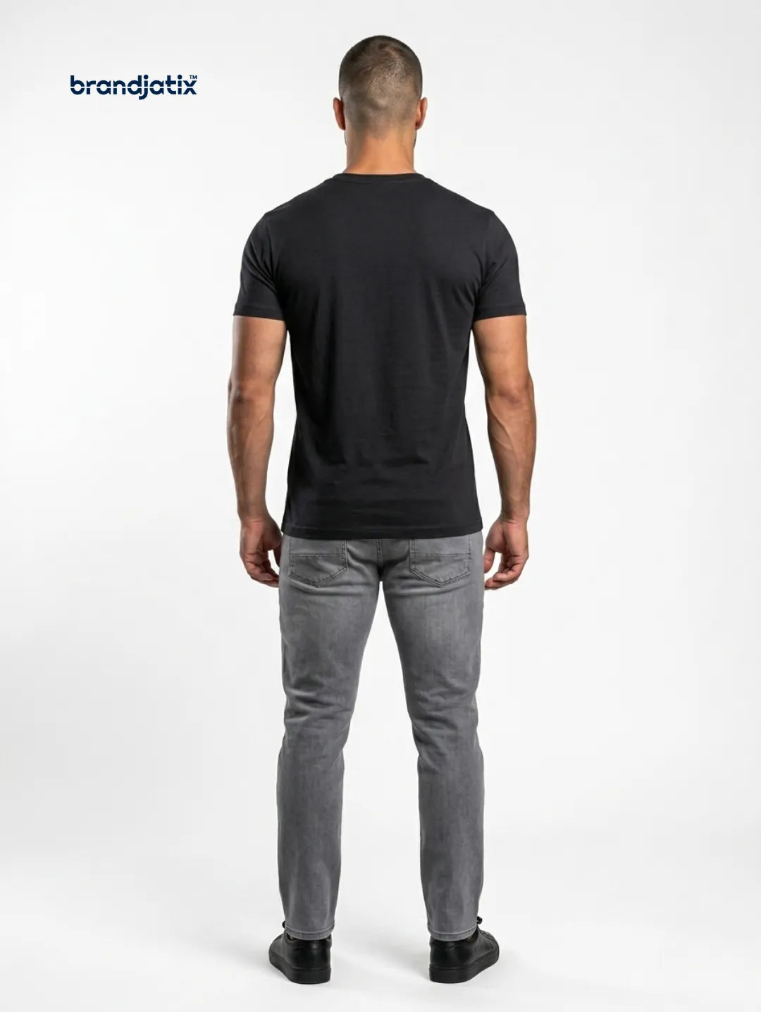 Enzo Men’s Regular fit T-Shirt – Black