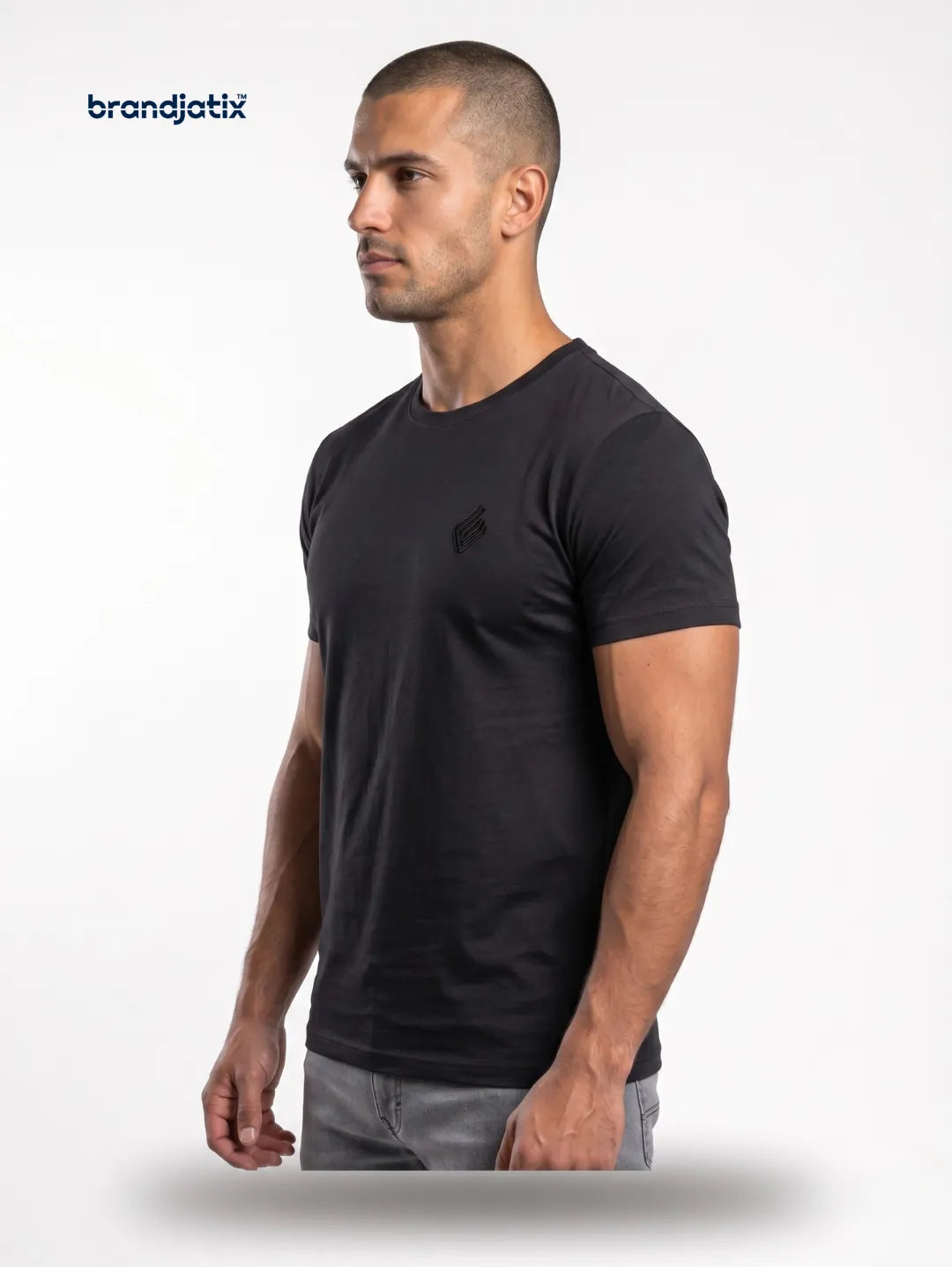 Enzo Men’s Regular fit T-Shirt – Black