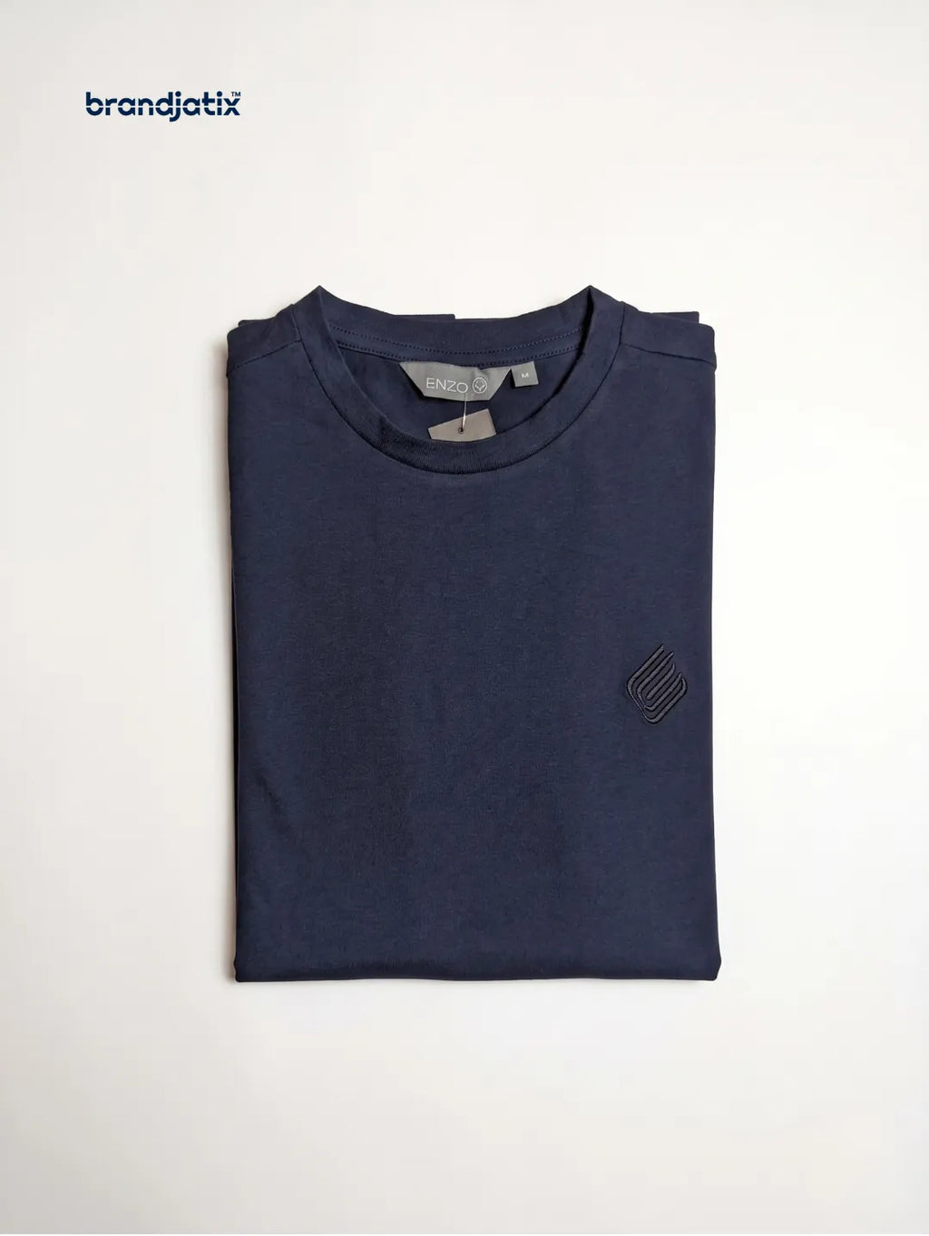 Enzo Men’s Regular fit T-Shirt – Navy Blue