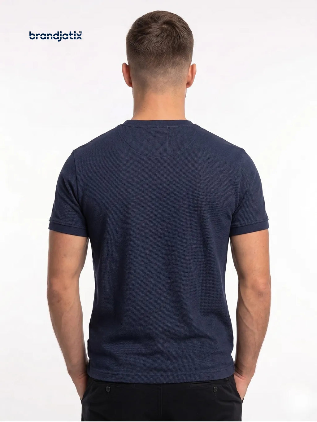 Enzo Men’s Regular fit T-Shirt – Navy Blue