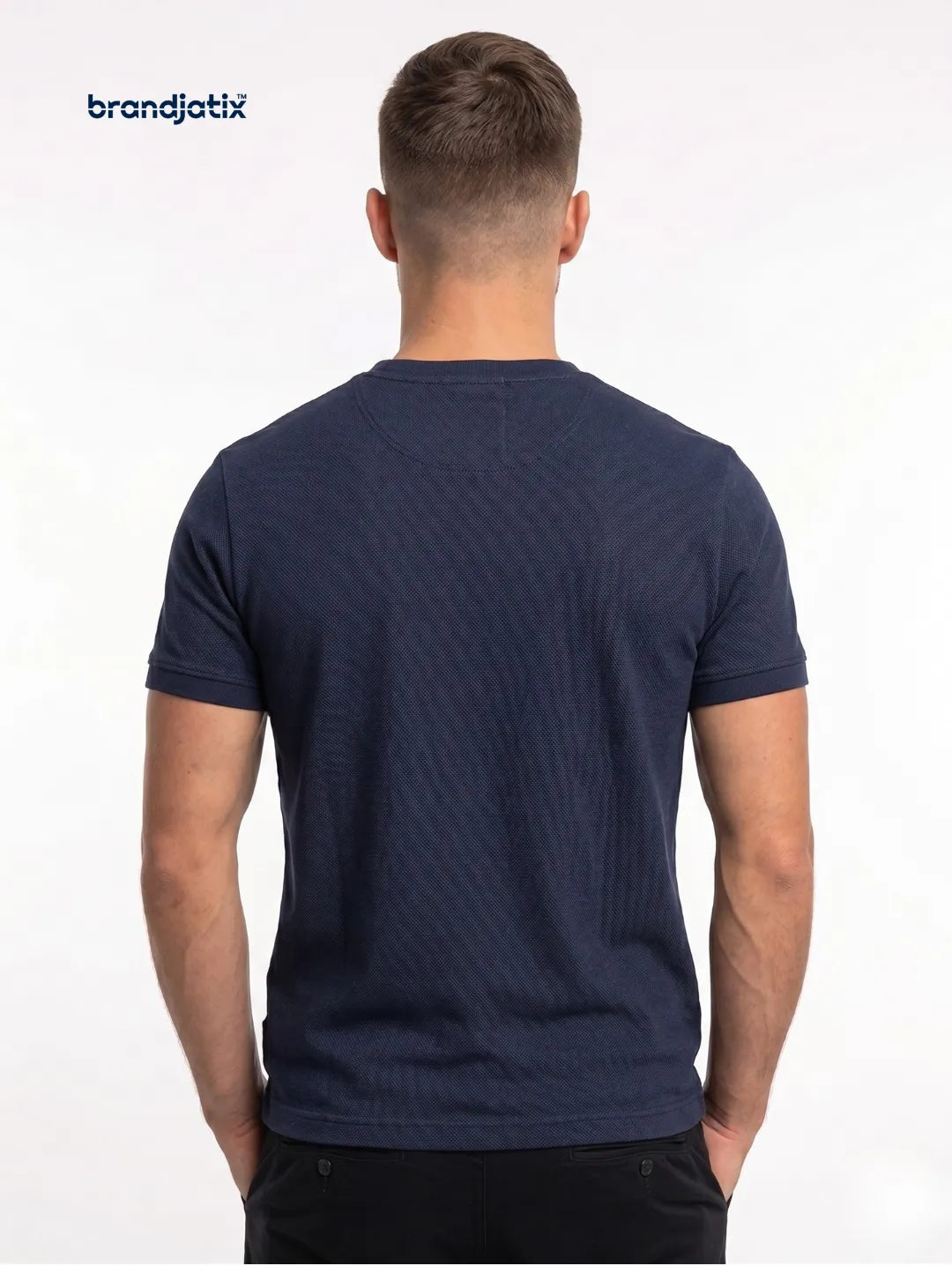 Enzo Men’s Regular fit T-Shirt – Navy Blue