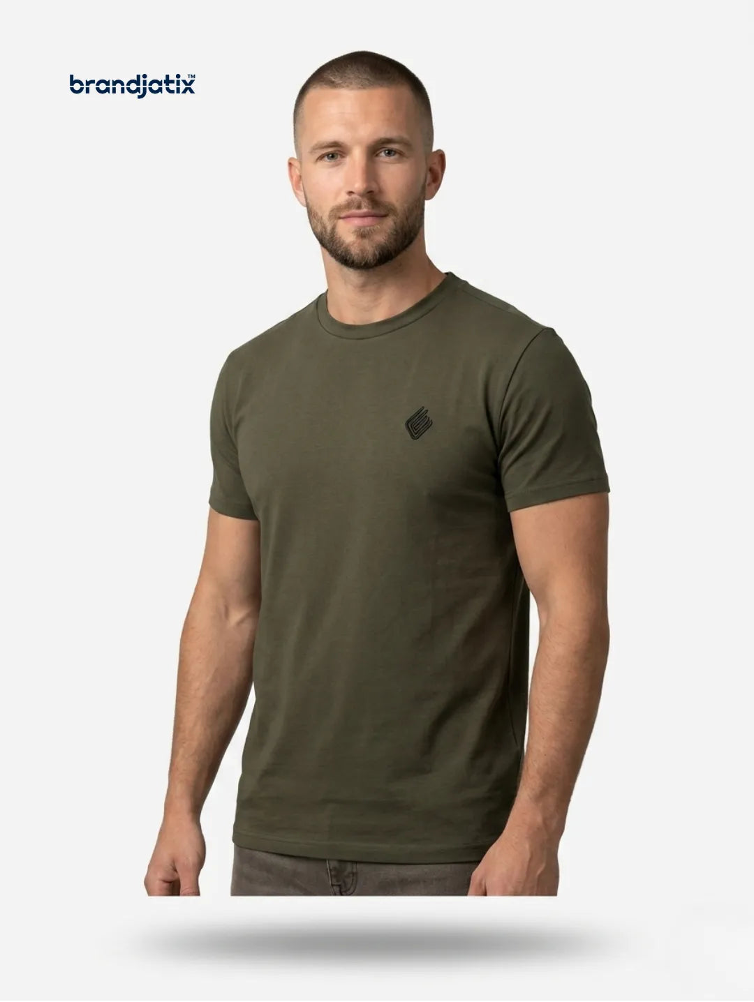 Enzo Men’s Regular fit T-Shirt – Khaki