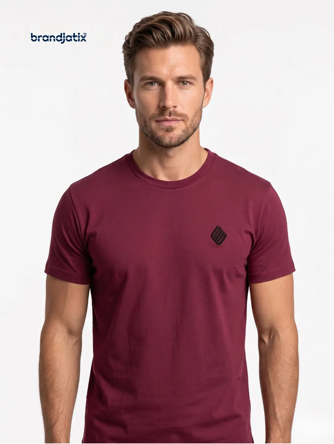 Enzo Men’s Regular fit T-Shirt – Maroon