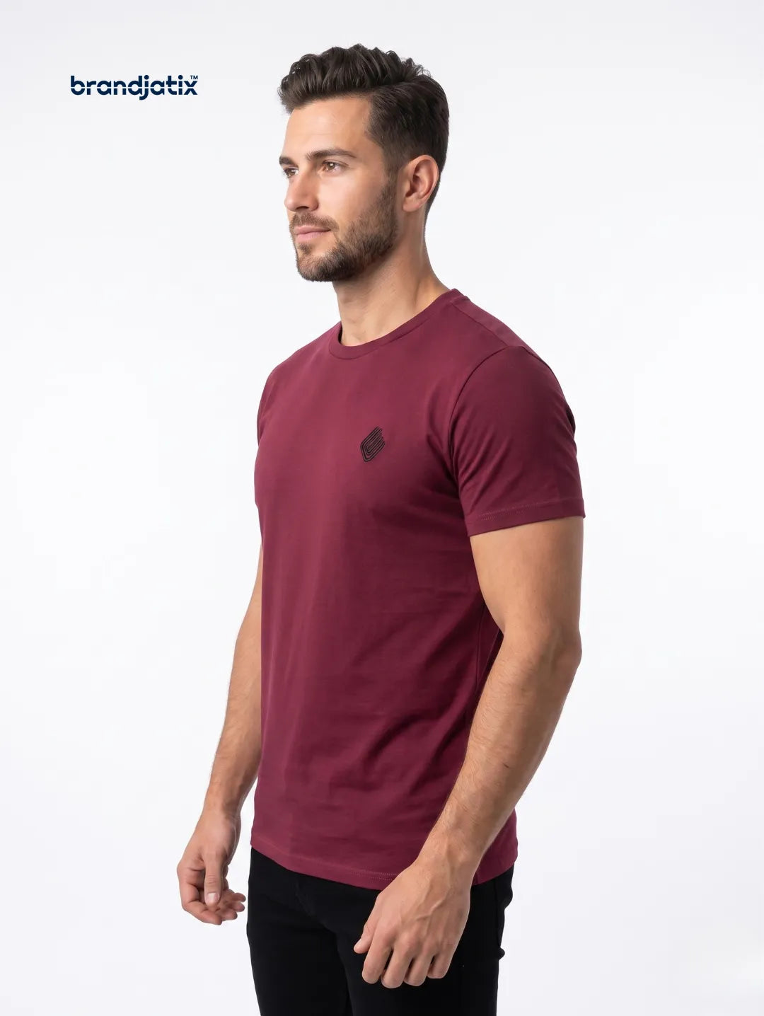 Enzo Men’s Regular fit T-Shirt – Maroon