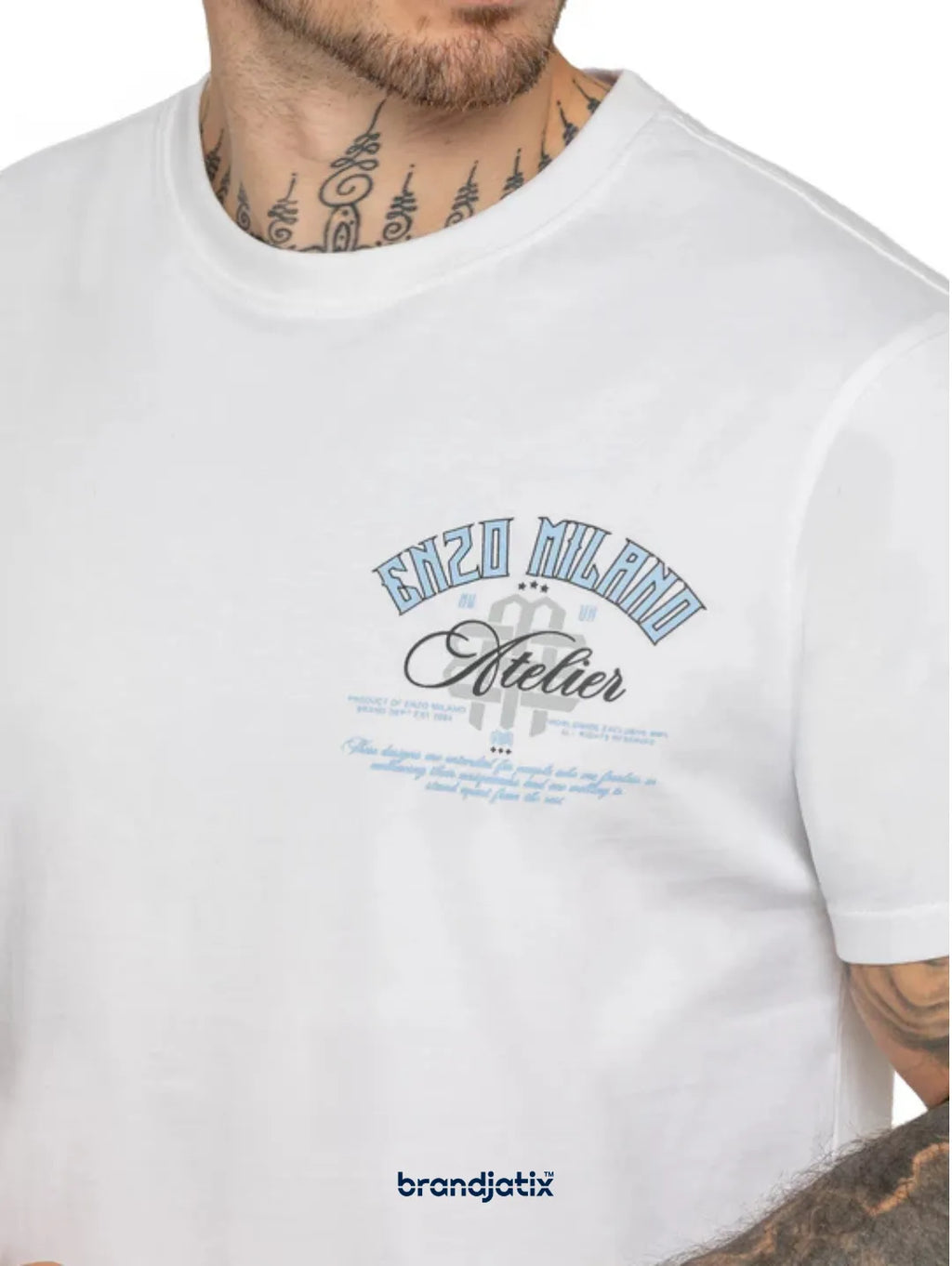 Enzo Edmondo Atelier Print Men's T-Shirt - White