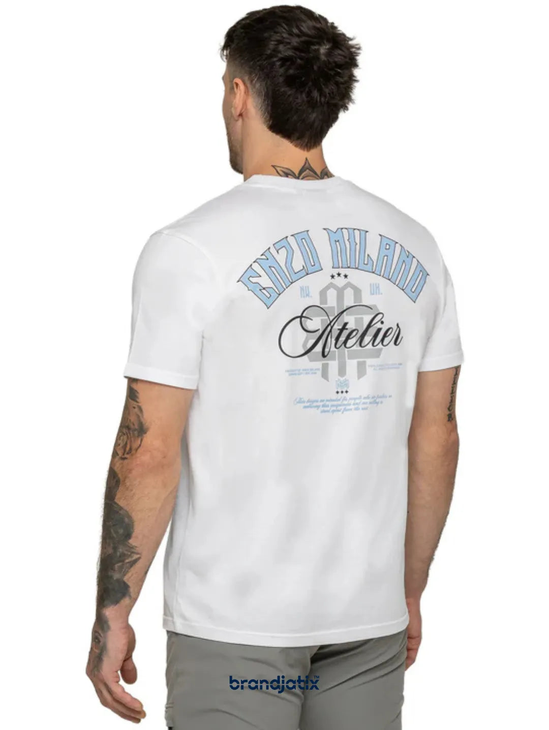 Enzo Edmondo Atelier Print Men's T-Shirt - White