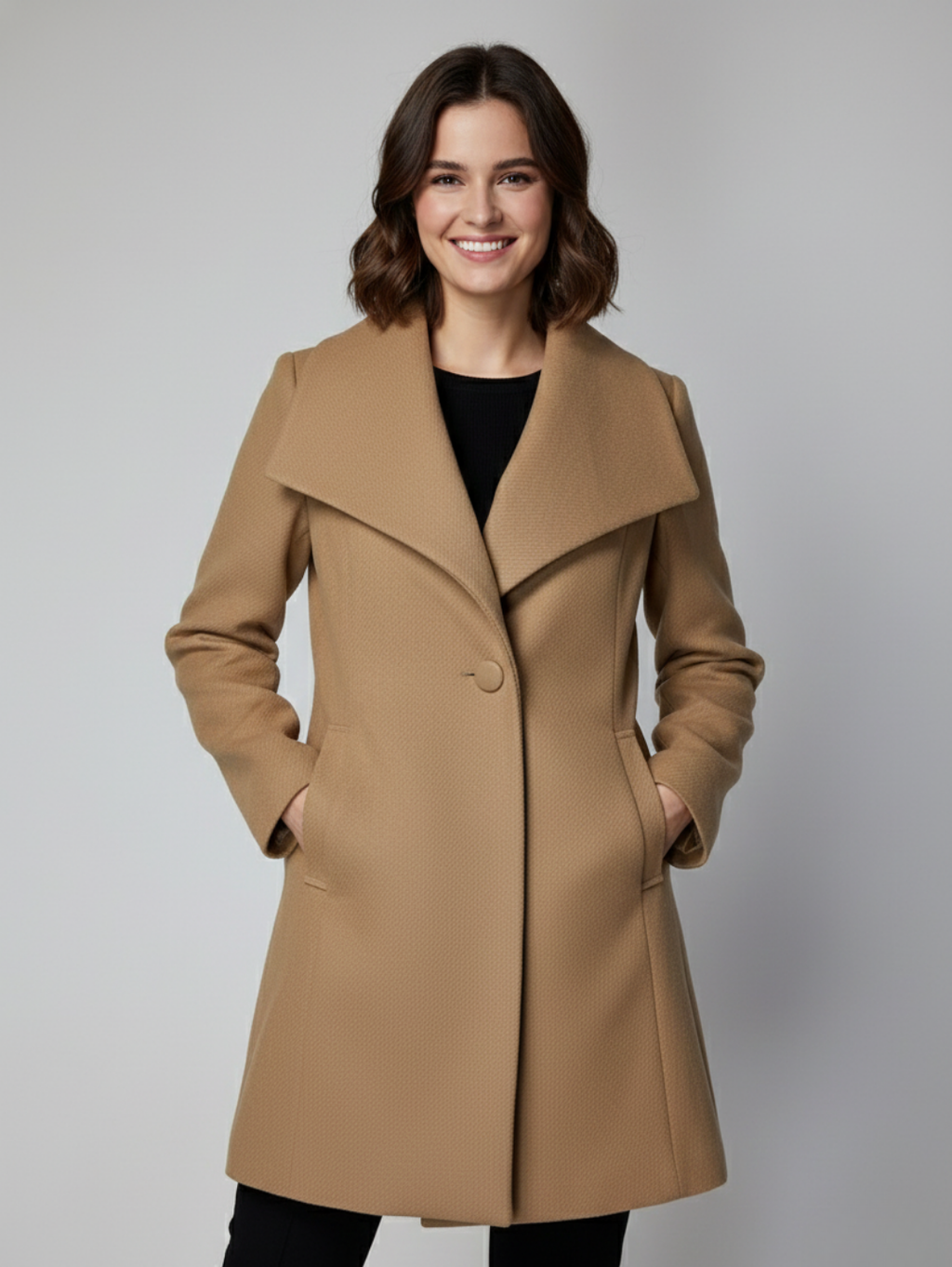 F&F Women's Wool Short Coat