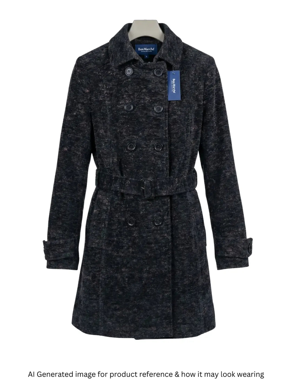 Foglie Rose Women Mid Long Coat