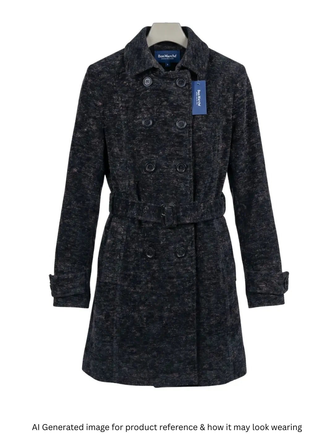 Foglie Rose Women Mid Long Coat
