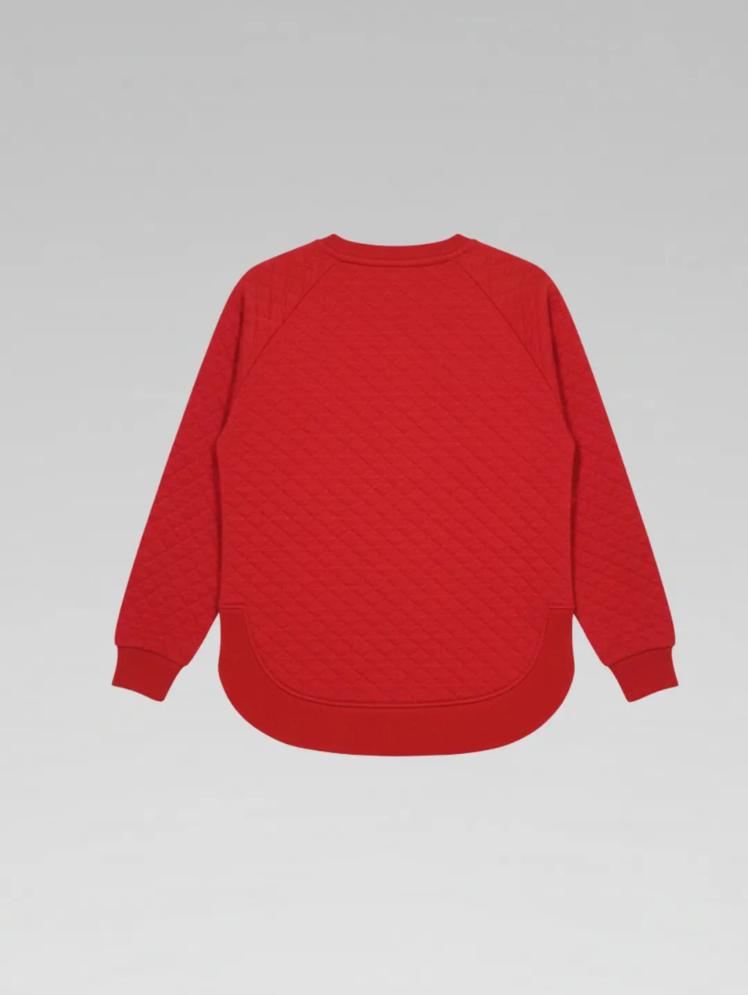 Women's Red quilted Sweatshirt Georgia