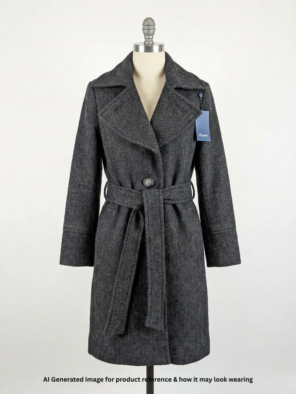Grey Wolf Women Mid Long Coat