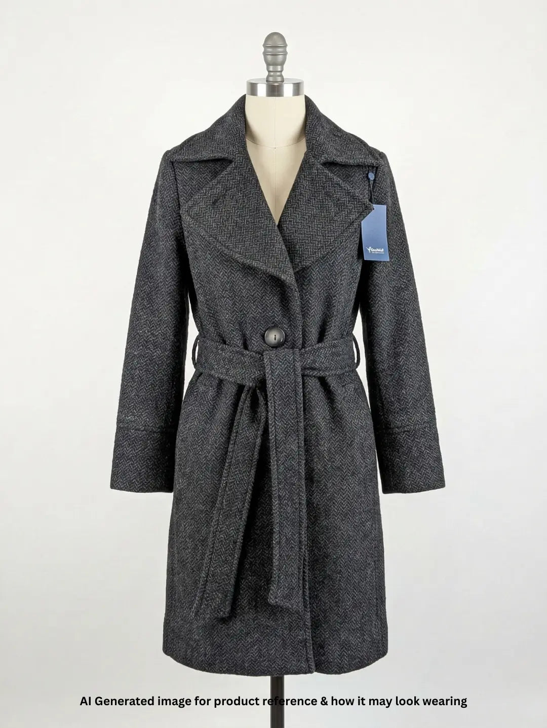 Grey Wolf Women Mid Long Coat