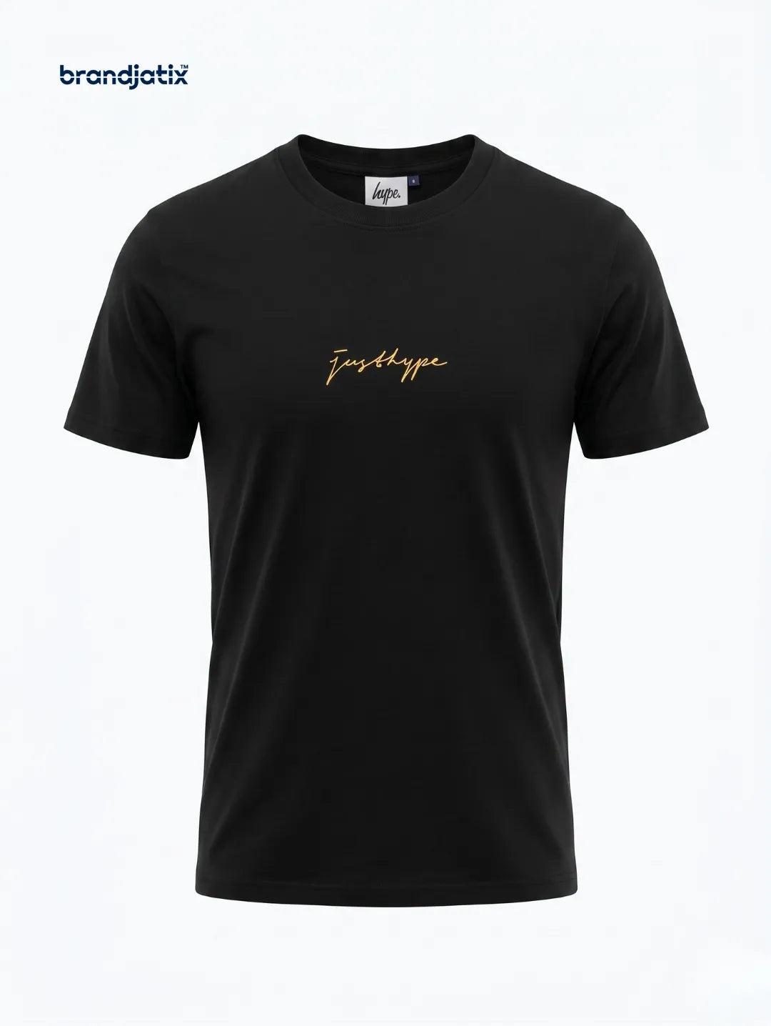 JustHype Men’s Essential Script T-Shirt | Black