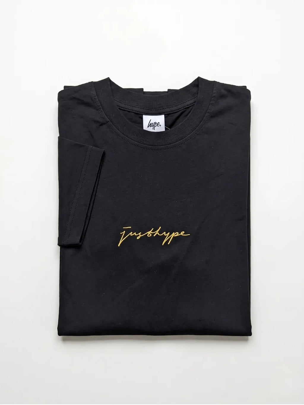 JustHype Men’s Essential Script T-Shirt | Black