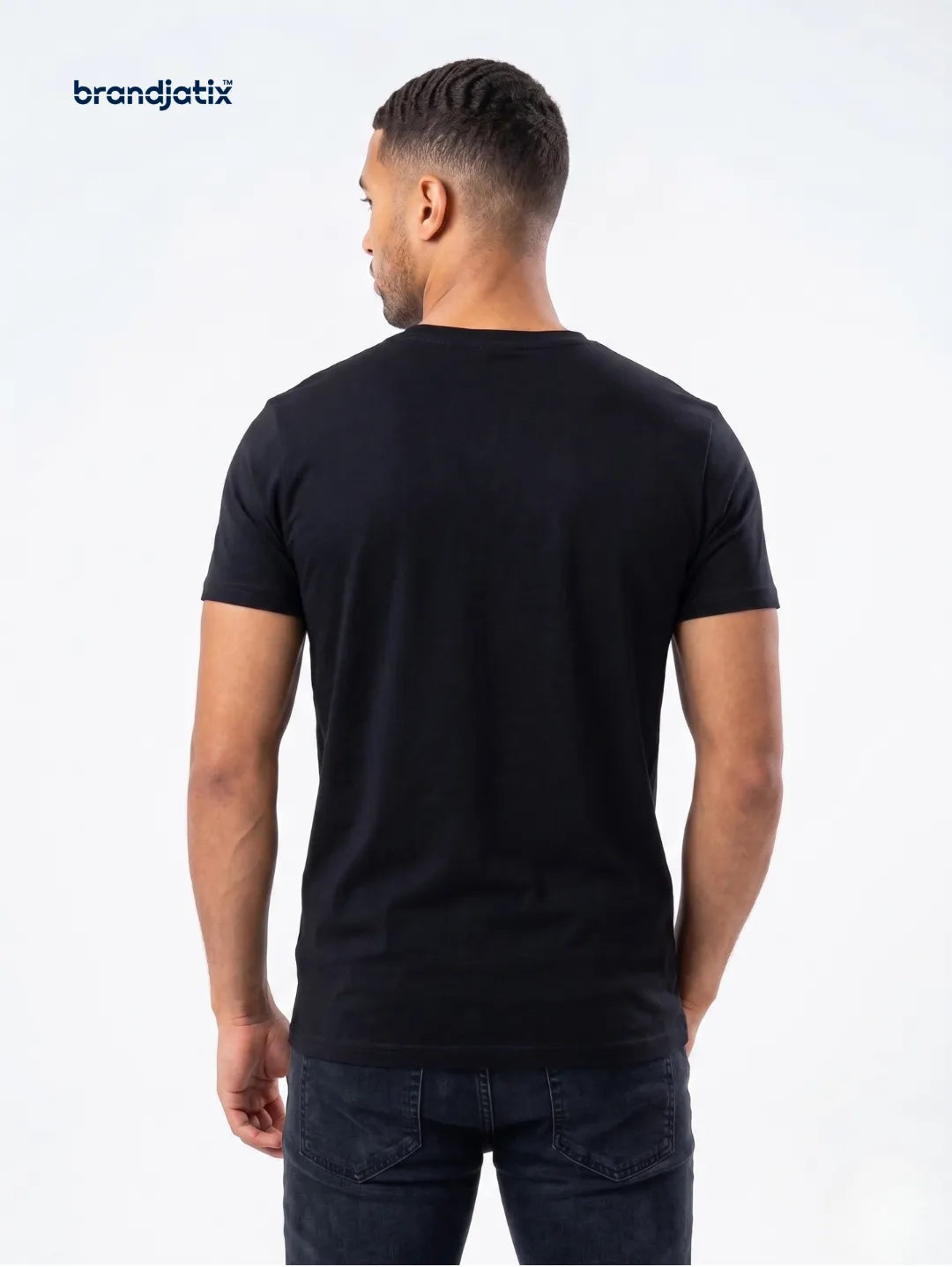 JustHype Men’s Essential Script T-Shirt | Black
