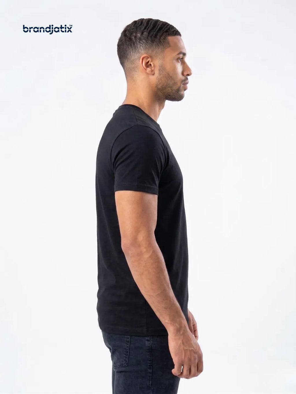 JustHype Men’s Essential Script T-Shirt | Black