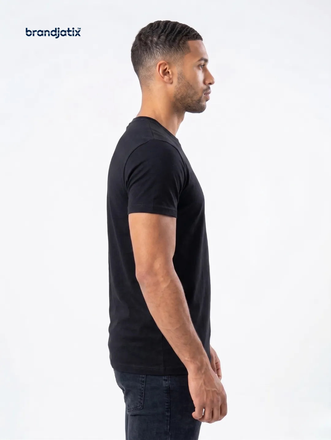 JustHype Men’s Essential Script T-Shirt | Black