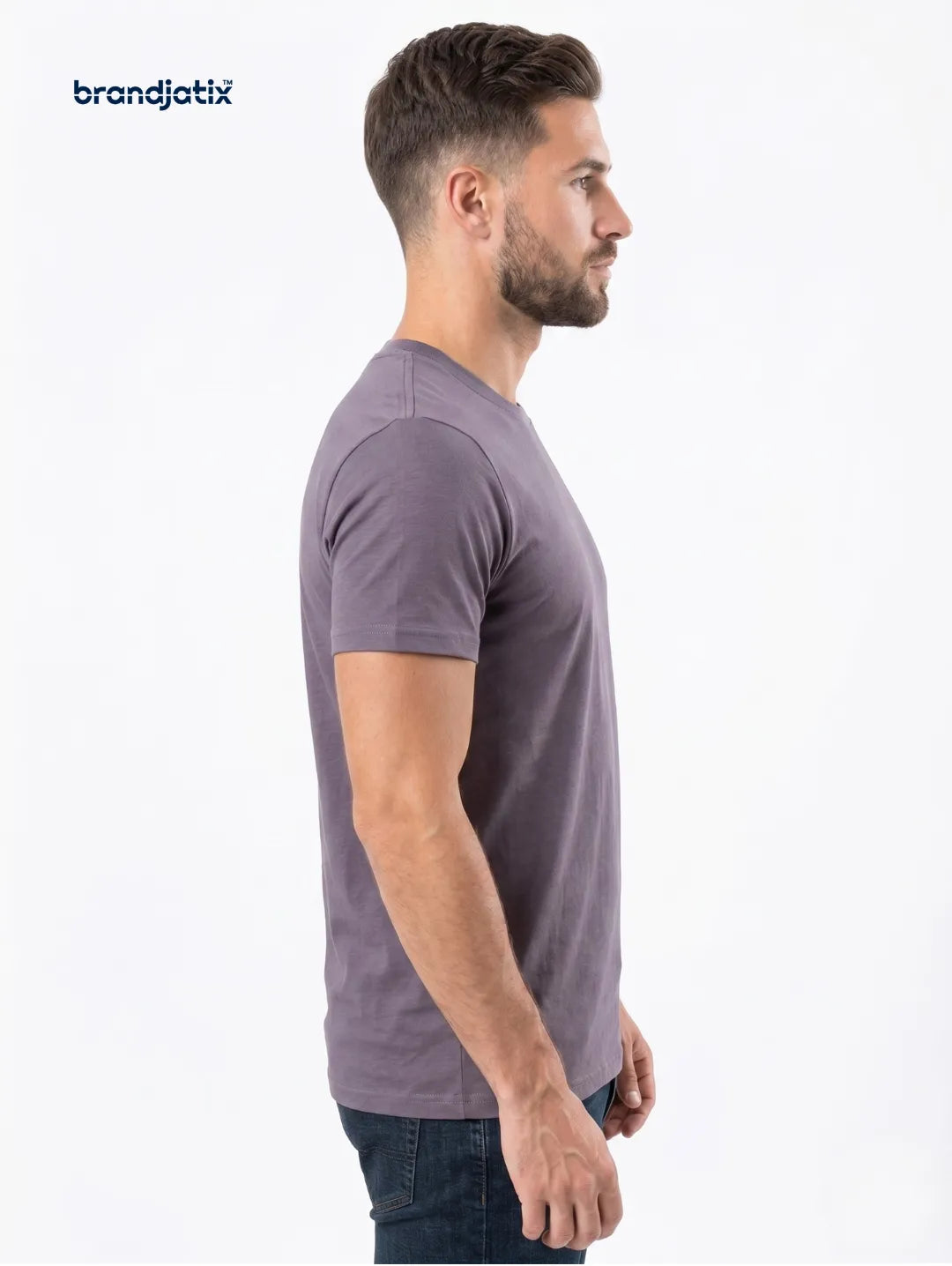 JustHype Men’s Essential Script T-Shirt | Charcoal Grey