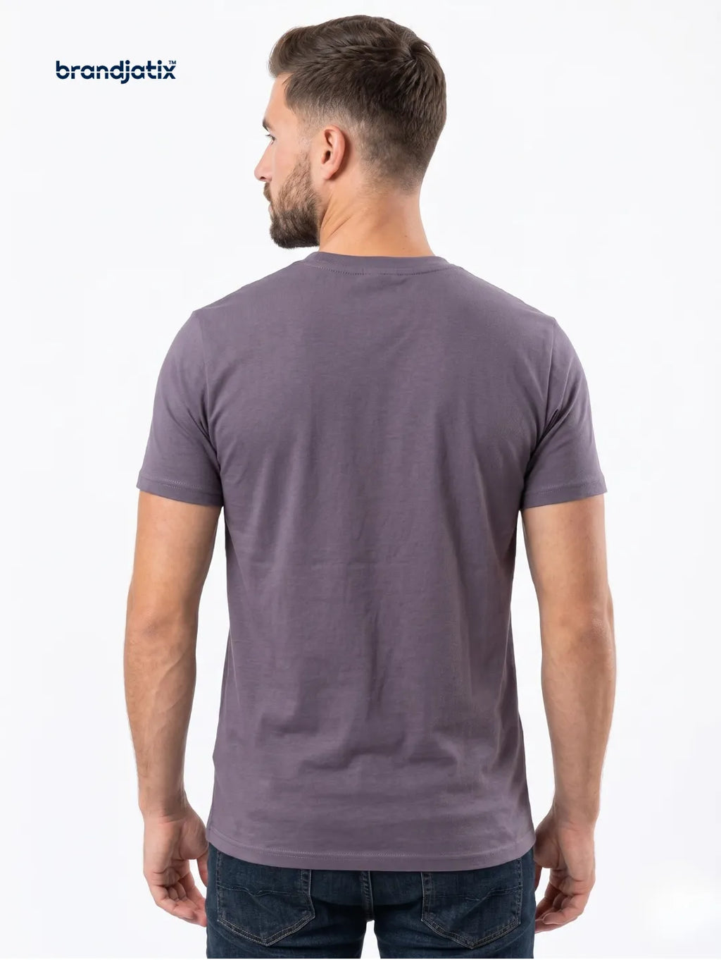 JustHype Men’s Essential Script T-Shirt | Charcoal Grey