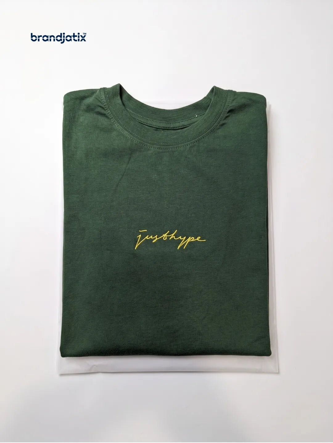 JustHype Men’s Essential Script T-Shirt | Green