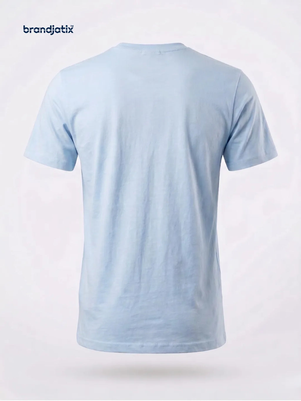JustHype Men’s Essential Script T-Shirt | Sky Blue