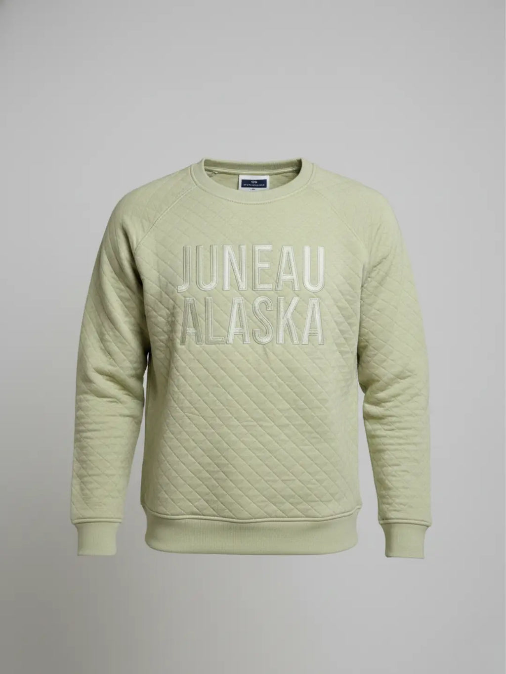 Men's Quilted Sweatshirt Juneau Alaska Embroidered