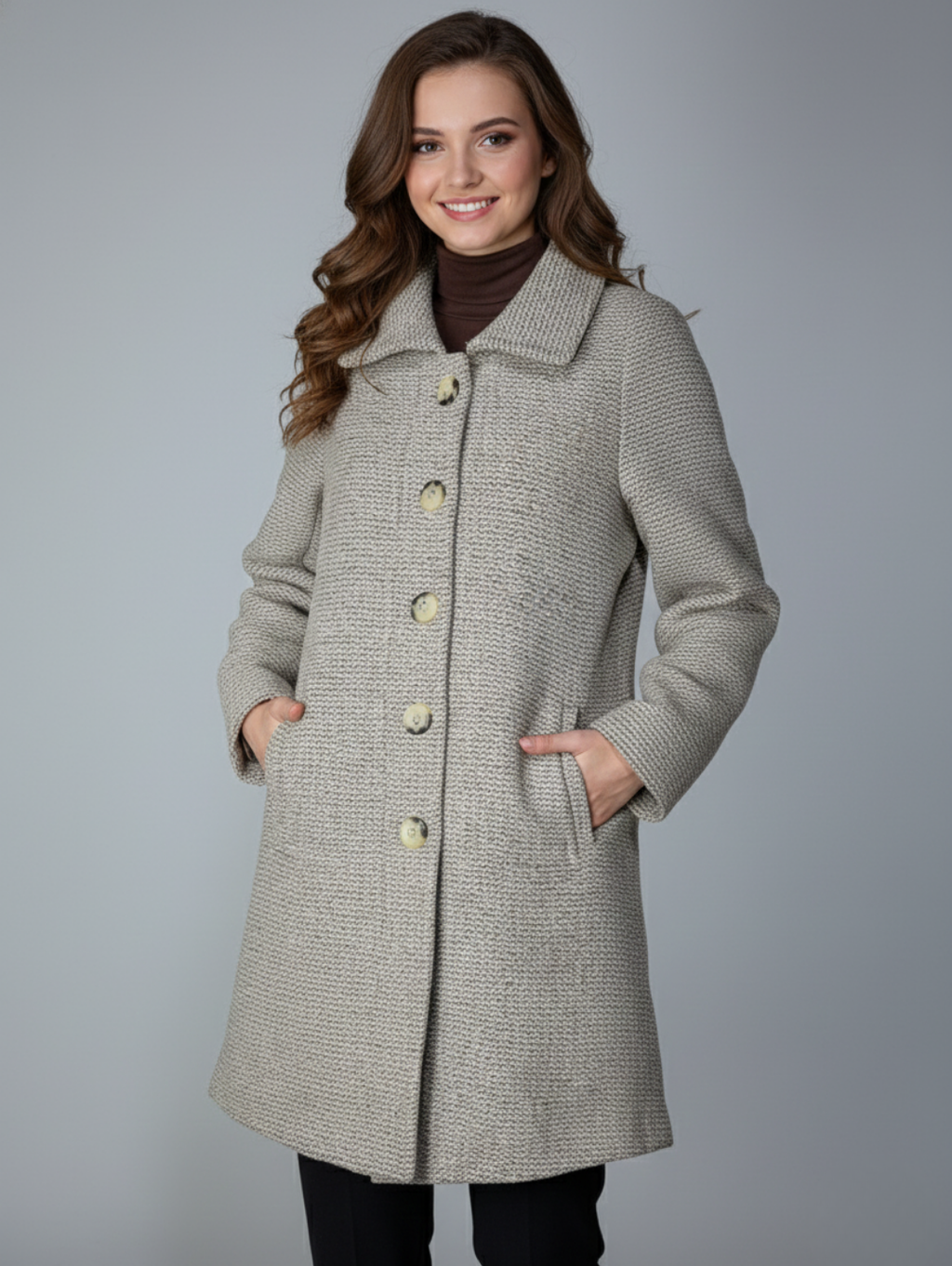 Lauvence B Women's Wool Short Coat