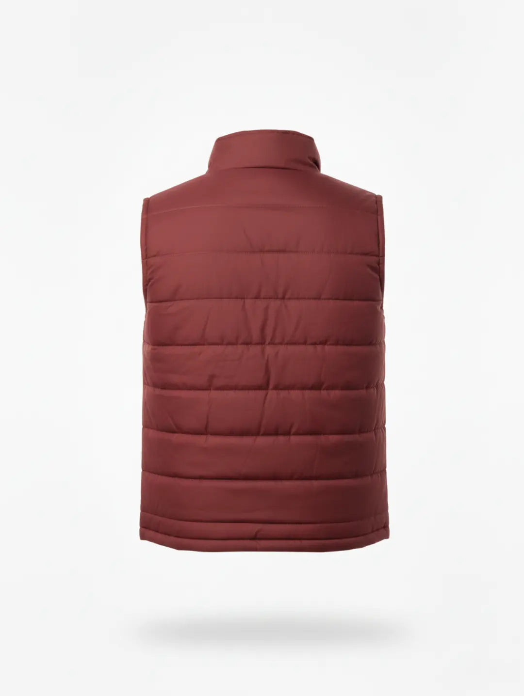 JB Men's Sleeveless Puffer Maroon Jacket