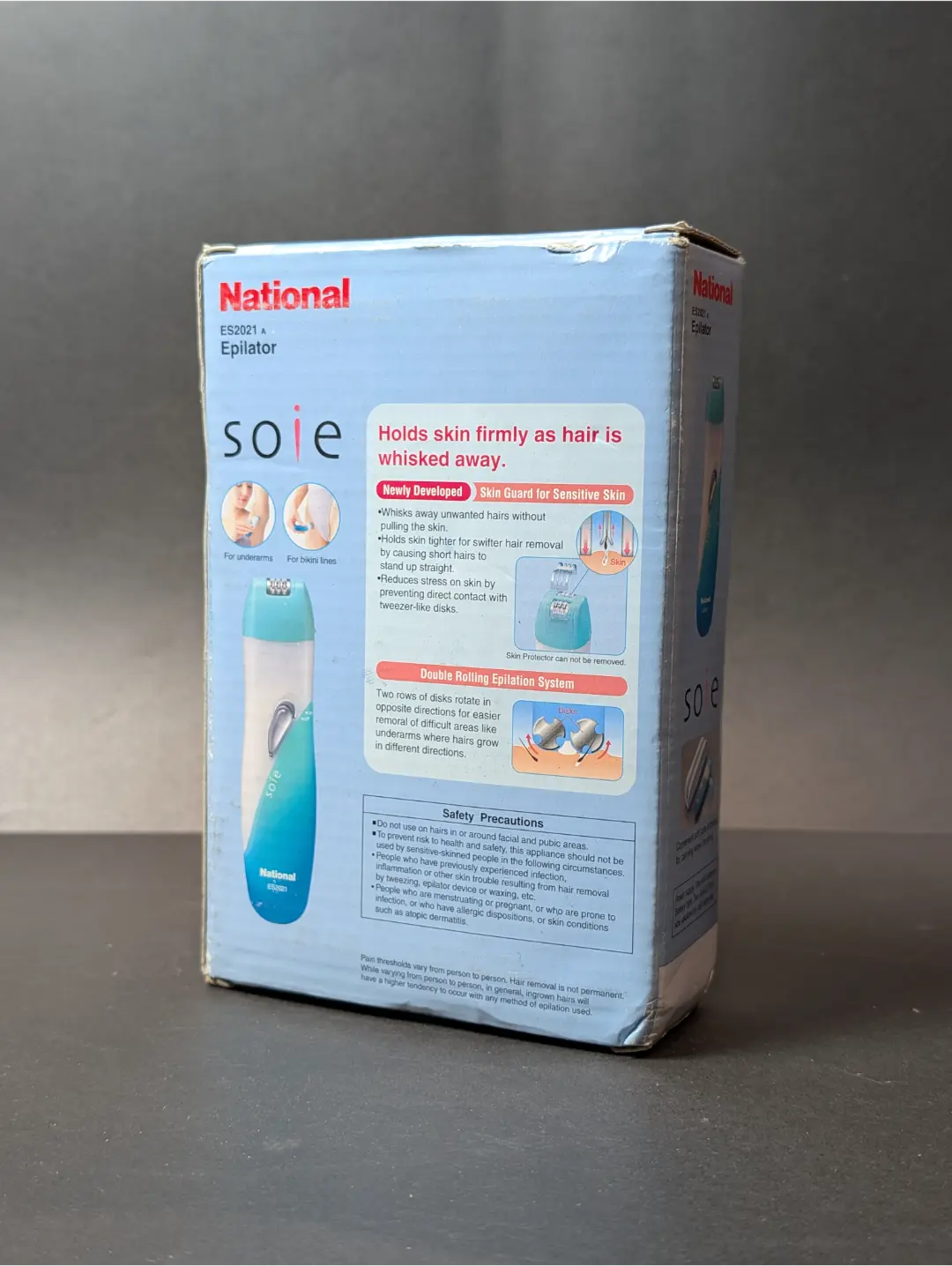 National Soie Epilator with Skin Protector (ES2021A)