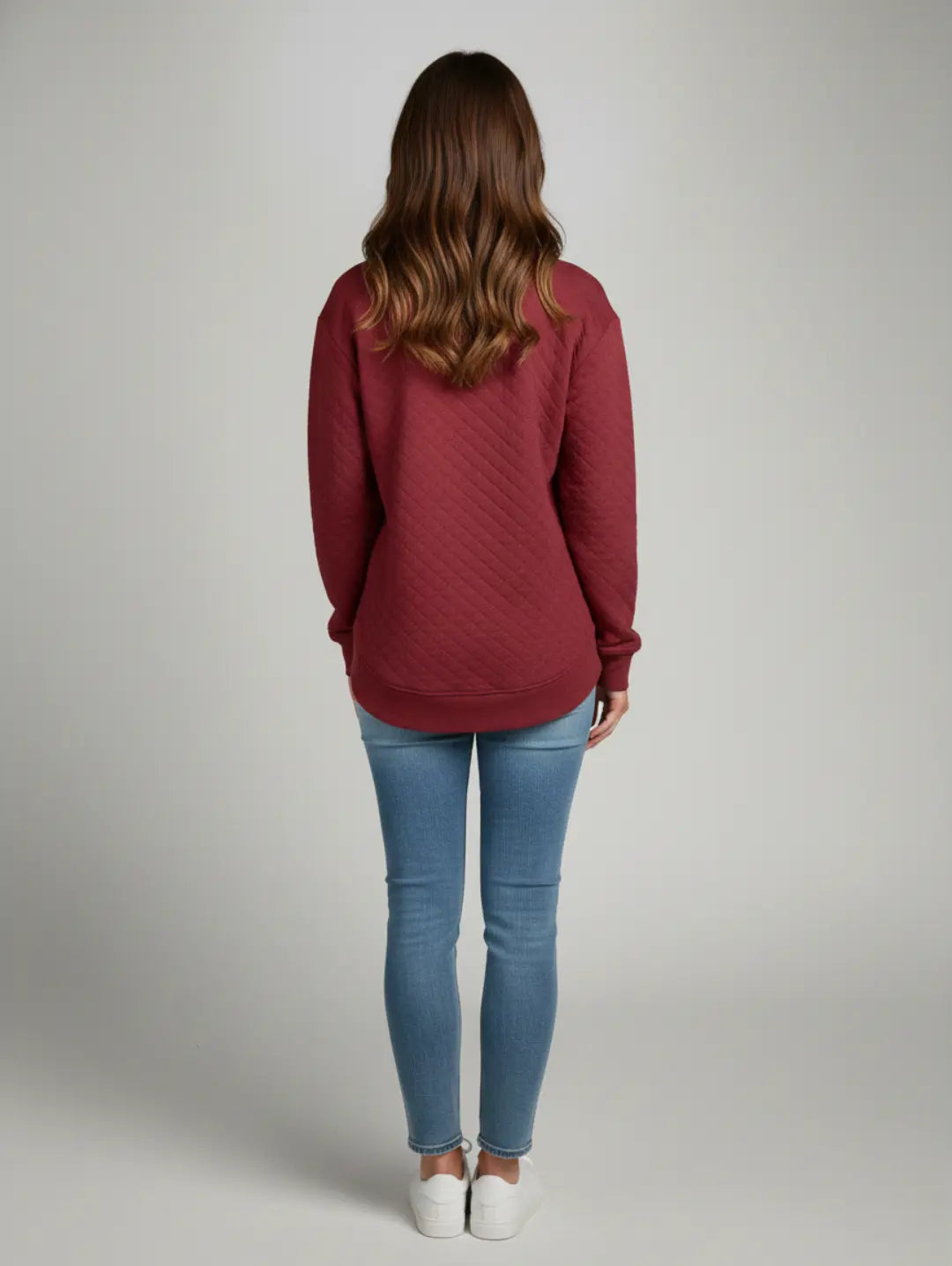 Women's Quilted Sweatshirt Belmont Embroidered