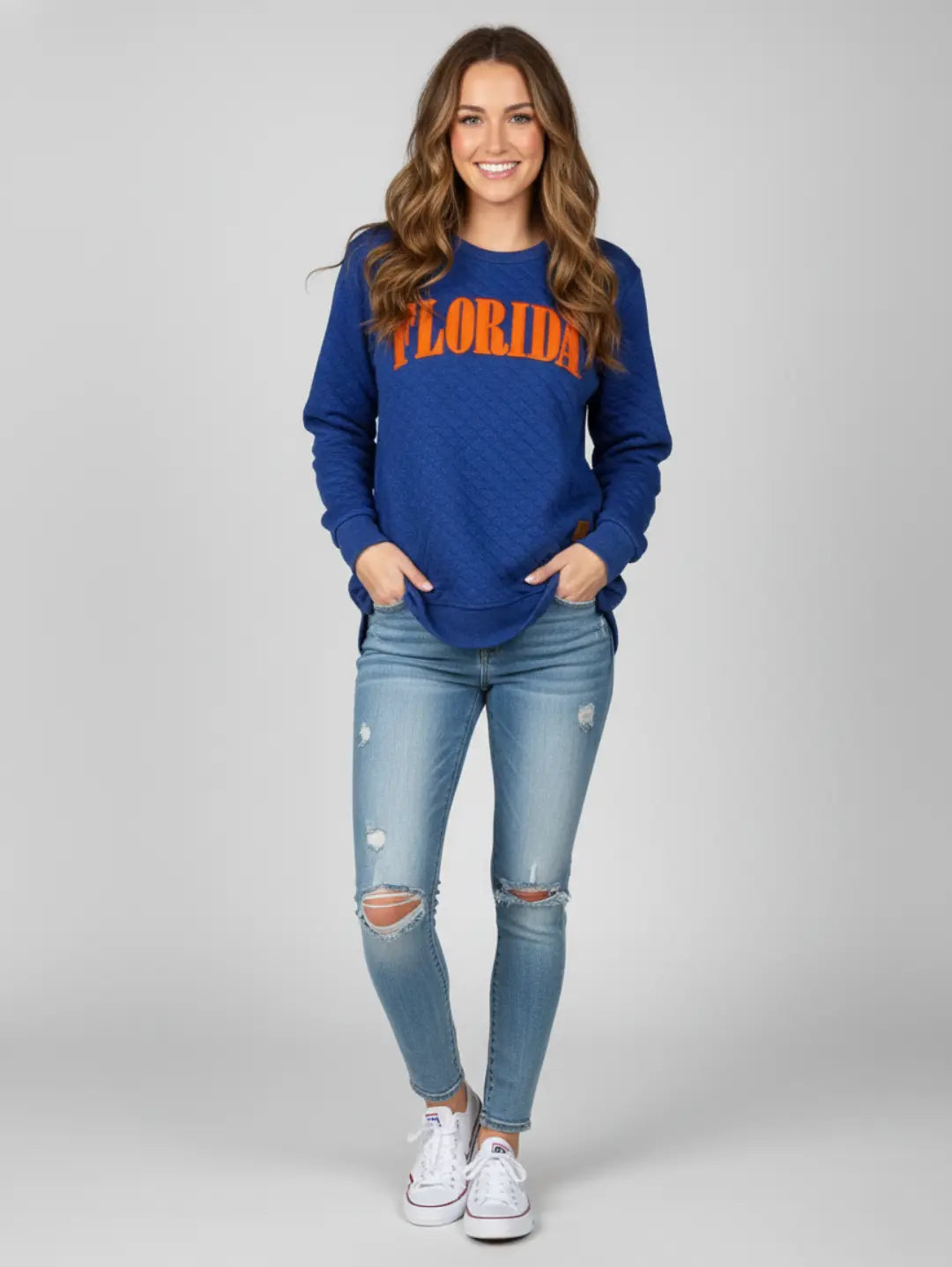 Women's Quilted Sweatshirt Florida