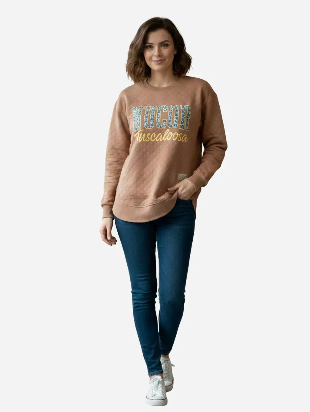 Women's Quilted Sweatshirt Nucor Embroidery
